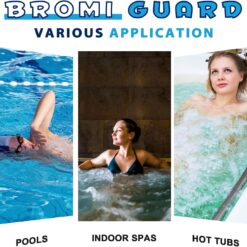 Bromine Tablets for SPA Hot Tub 1lb 50LB Tabs Brominating Tablets Booster Eliminates Bacteria Algae Soft Water Feel No Chlorine Odor Chemical Sanitizer (50 LB)