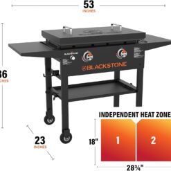 Blackstone Omnivore Outdoor Flat Top Gas Griddle w/Hard Cover, 28”