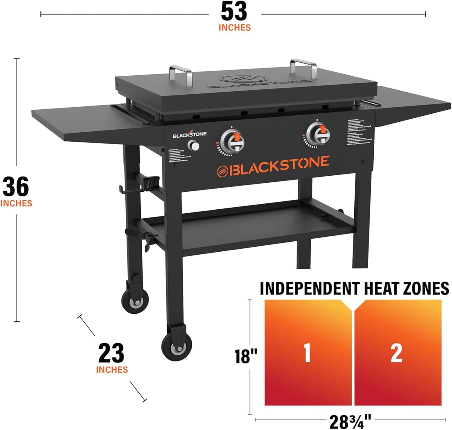 Blackstone Omnivore Outdoor Flat Top Gas Griddle w/Hard Cover, 28”