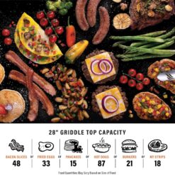 Blackstone Omnivore Outdoor Flat Top Gas Griddle w/Hard Cover, 28”