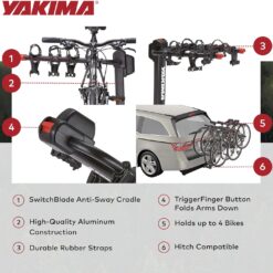 YAKIMA DoubleDown 4 - Tilting Hitch-Mounted Bike Rack