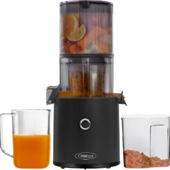 Omega Juicer Easy Clean Slow Masticating Cold Press Vegetable and Fruit Juice Extractor Effortless Series, Black