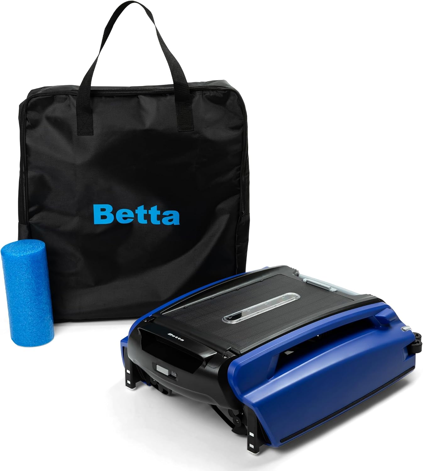 Betta SE Solar-Powered Robotic Automatic Pool Skimmer Cleaner with Carrying and Storage Bag (Blue)