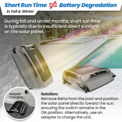 Betta SE Plus – Solar-Powered Robotic Pool Skimmer