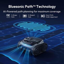 Bubot 700 C10 Pool Cleaner Robot, Cordless Pool Vacuum w/Superior Suction, Triple Motors, Space Grey