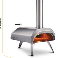 Ooni Karu 12 Multi-Fuel Outdoor Pizza Oven – 12 Inch Pizzas in 60 Seconds - Portable Wood and Gas Fired Pizza Oven with Pizza Stone, Dual Fuel Ooni Pizza Oven