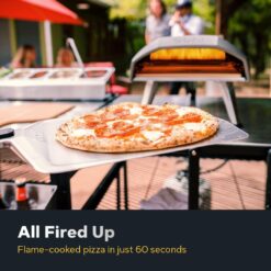Ooni Koda 12 Gas Pizza Oven – 28mbar Propane Outdoor Portable Oven For Fire and Stonebaked 12 Inch Pizzas in 60 Seconds, With Gas Hose & Regulator