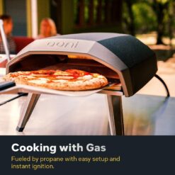 Ooni Koda 12 Gas Pizza Oven – 28mbar Propane Outdoor Portable Oven For Fire and Stonebaked 12 Inch Pizzas in 60 Seconds, With Gas Hose & Regulator