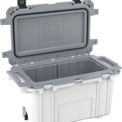 Pelican 70 Quart Elite Cooler, White/Gray
