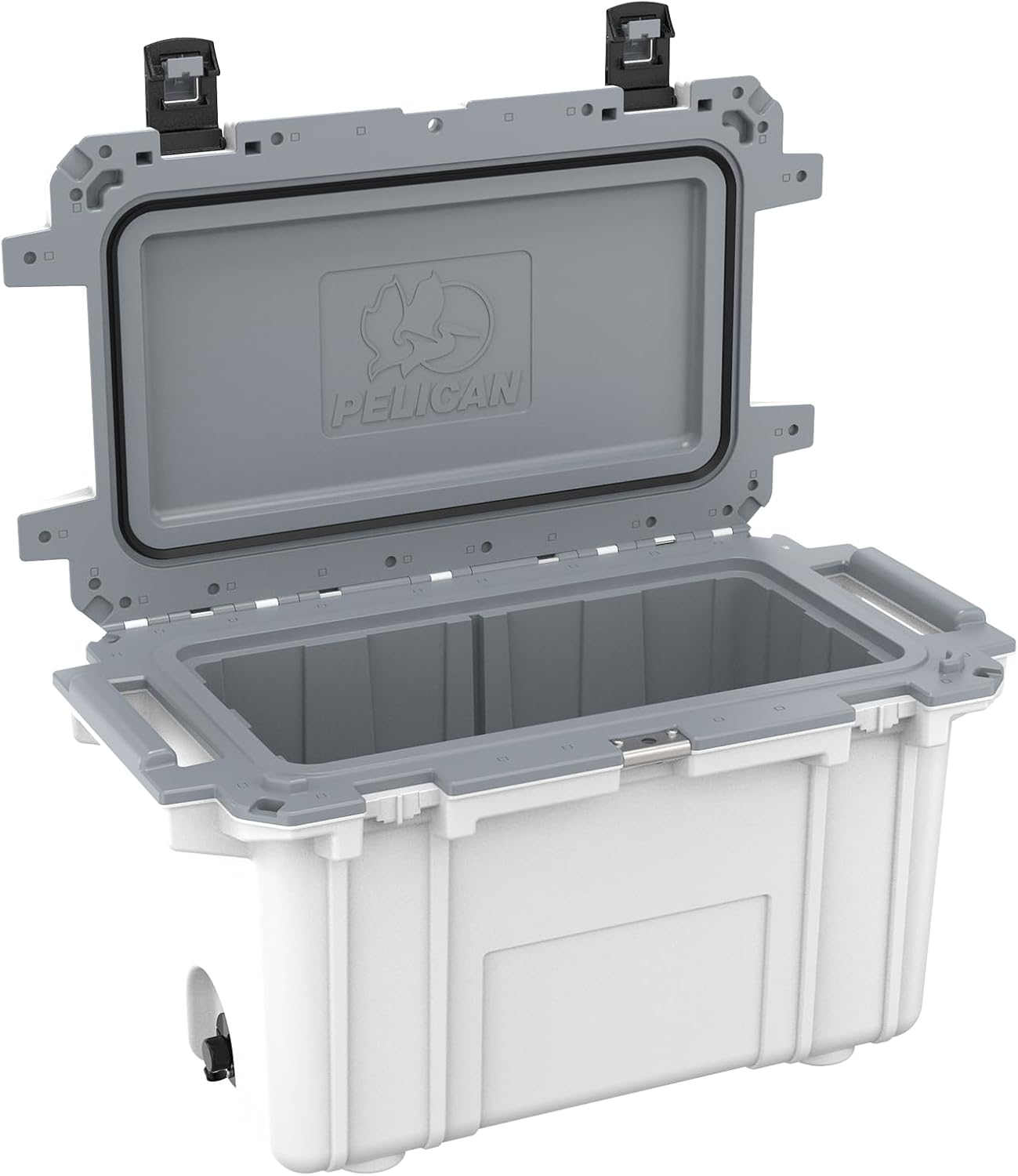Pelican 70 Quart Elite Cooler, White/Gray