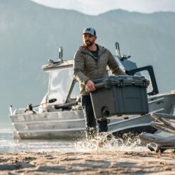 Pelican 70 Quart Elite Cooler, White/Gray