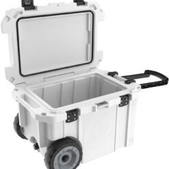 Pelican 65QT Elite Wheeled Cooler, White
