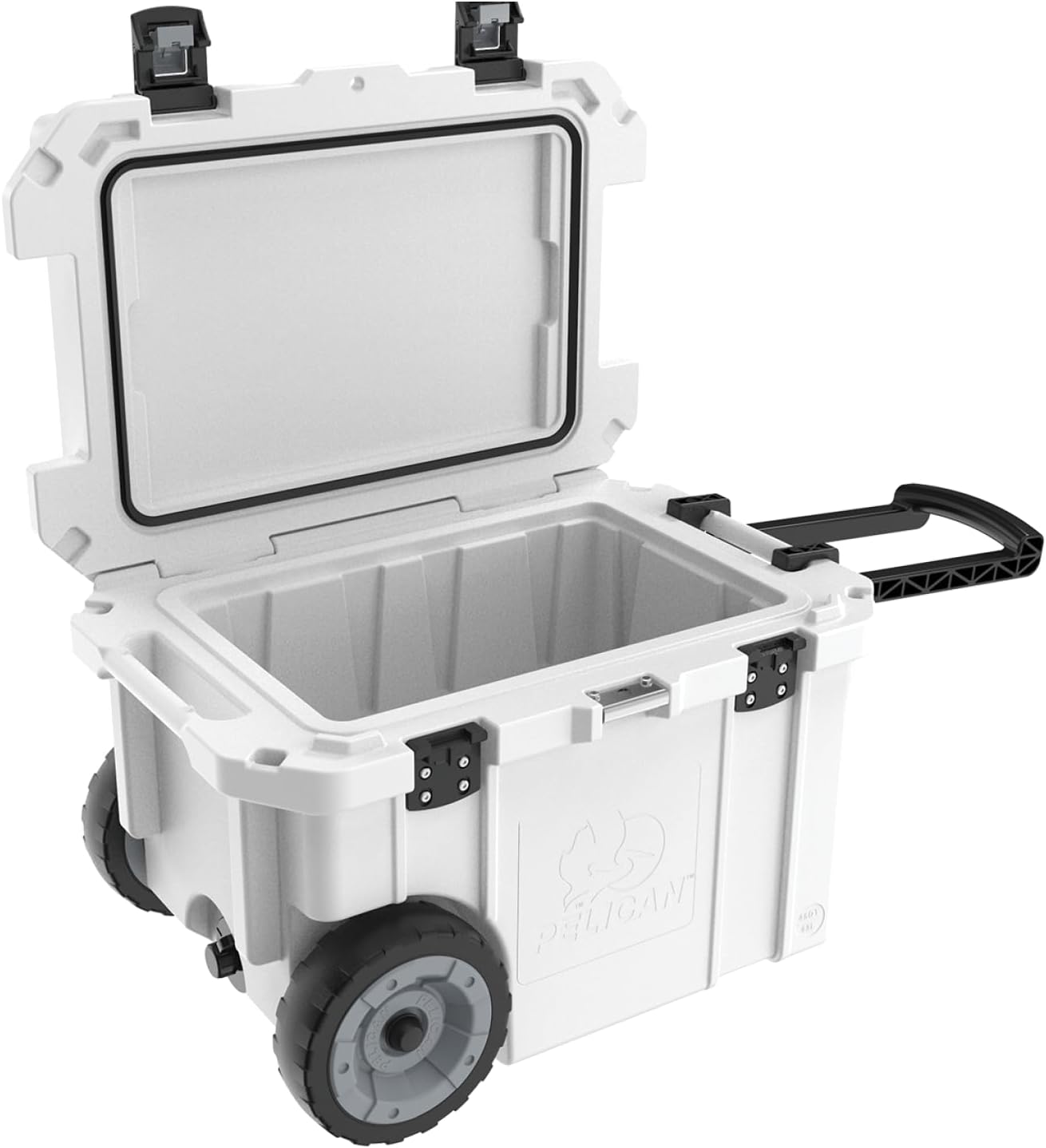Pelican 65QT Elite Wheeled Cooler, White