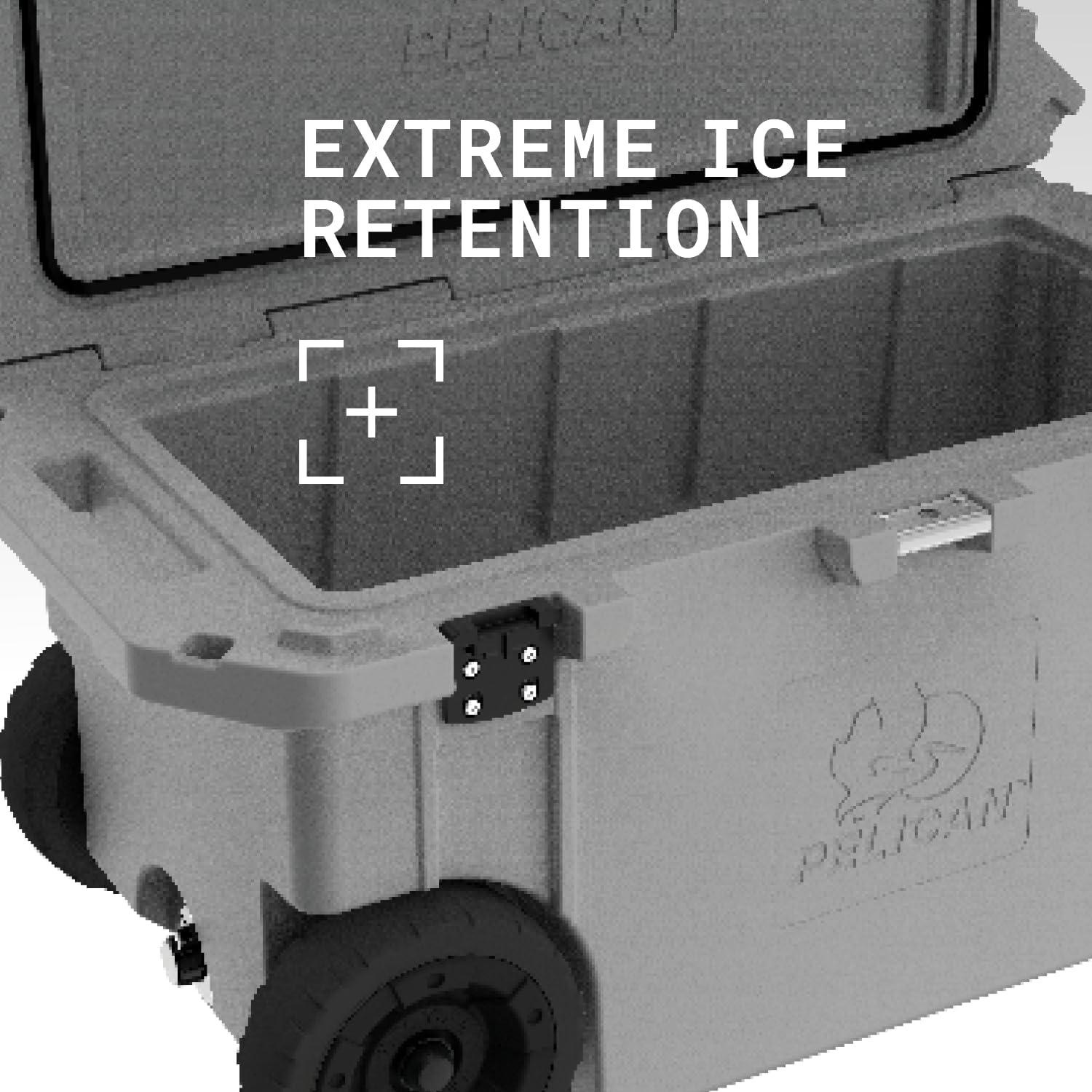 Pelican 65QT Elite Wheeled Cooler, White