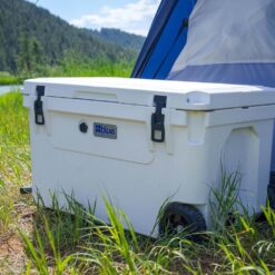 Blue Coolers Ark Series 100-110 Quarts, Roto-Molded Ice Cooler | Large Ice Chest Holds Ice up to 10 Days | Charcoal Gray