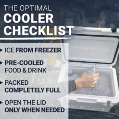 Coastland Delta Series Rotomolded Coolers, Premium Everyday Use Insulated Cooler, Tan