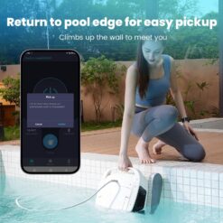 Hydro 4 Corded Robotic Pool Cleaner, Pool Vacuum for Inground Aboveground Pools, 4.1L Filter Basket