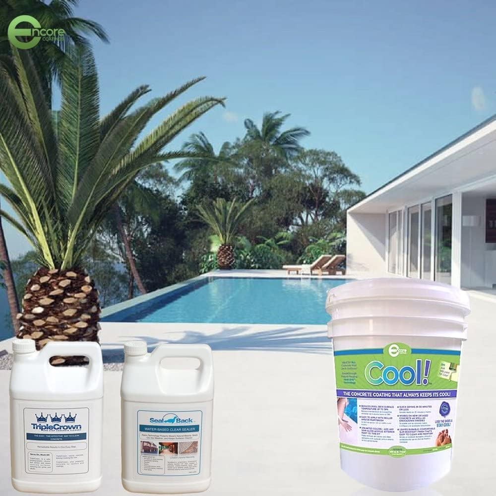 Cool Pool Deck Coating - 200 sq. ft. Bundle Pack