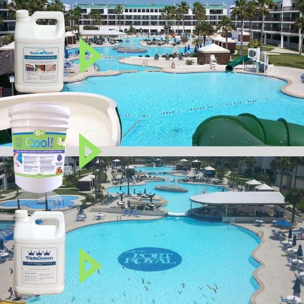 Cool Pool Deck Coating - 200 sq. ft. Bundle Pack