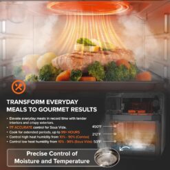 Nuwave Combi Steam Oven, 16Qt All-in-One Stainless Steel Multi-Cooker