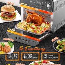 Nuwave Combi Steam Oven, 16Qt All-in-One Stainless Steel Multi-Cooker