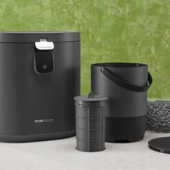 Eco 5 Award-Winning Kitchen Food Recycler | Indoor Composter Bin Alternative | Grey