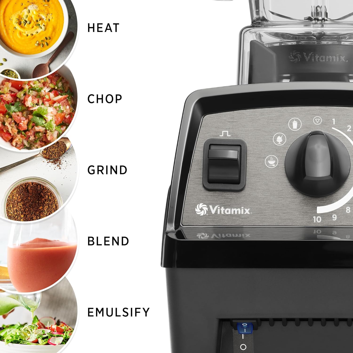 Vitamix Propel Series 510 Professional Grade Blender, 3 Presets: Smoothie, Frozen Dessert and Hot Soup, 48oz Pitcher, Black