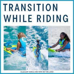 ZUP YouGo160 Wakeboard, Kneeboard, Wakeskate, and Wakesurf Board Suitable for Kids, Teens, Young Adults|Molded ABS with EVA Foam Padding