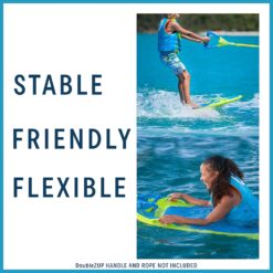 ZUP YouGo160 Wakeboard, Kneeboard, Wakeskate, and Wakesurf Board Suitable for Kids, Teens, Young Adults|Molded ABS with EVA Foam Padding