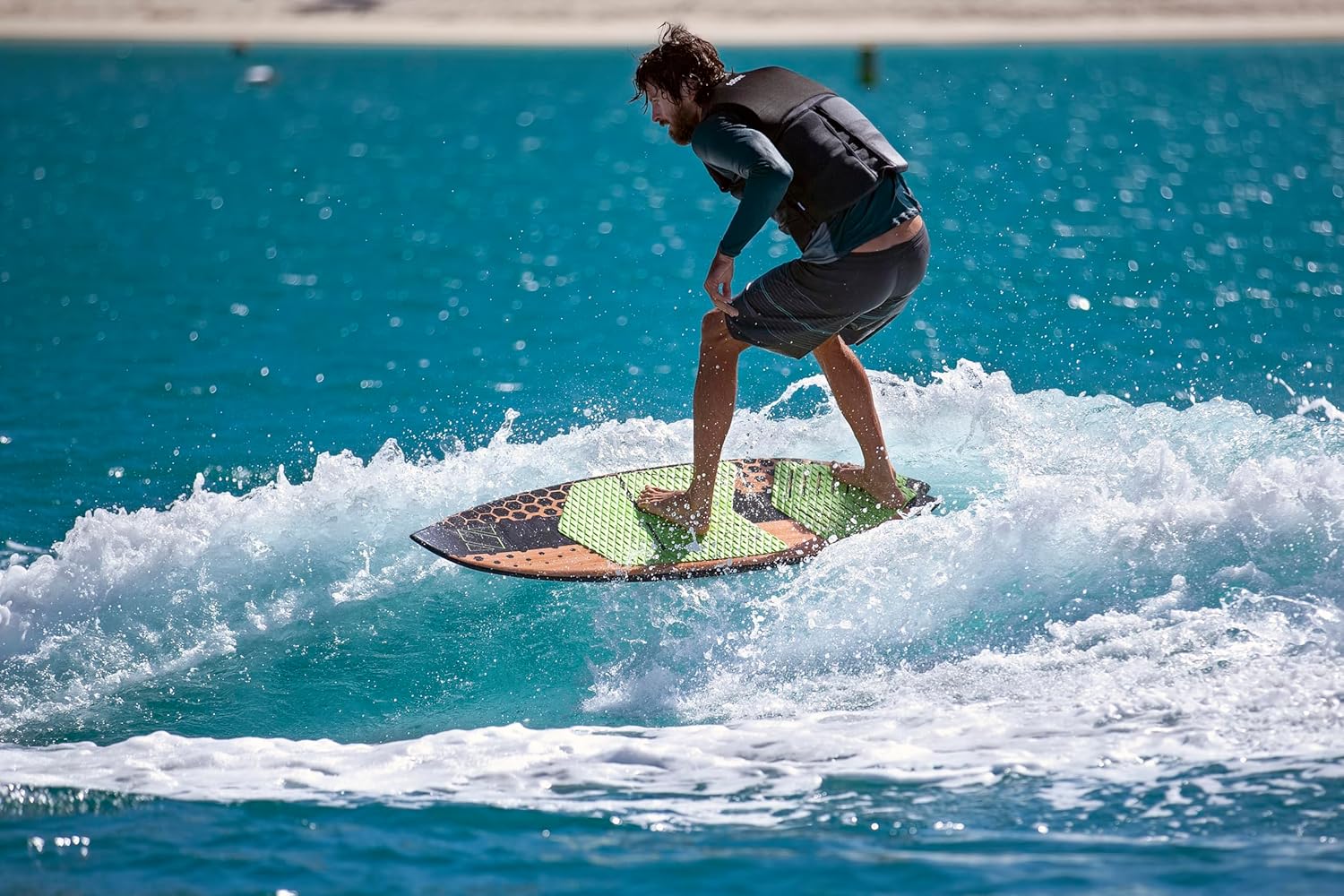 ZUP 4'11" WAKESURF Wakeboard with EVA Foam Grip Pad, Kneeboard, Wakeskate, Water Sports and Surf Board for Beginner and Intermediate Riders