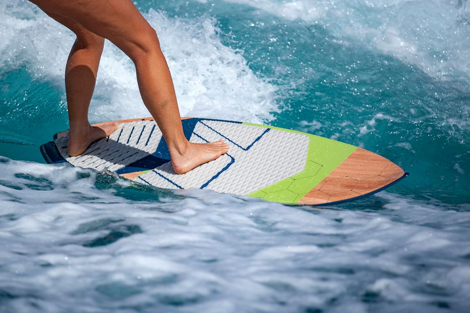 ZUP 4'11" WAKESURF Wakeboard with EVA Foam Grip Pad, Kneeboard, Wakeskate, Water Sports and Surf Board for Beginner and Intermediate Riders
