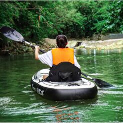 TIGERXBANG 10.2'x35''x8'' Inflatable Kayak with Detachable Seat, SUP-Kayak Set Includes Hand Pump/Aluminum Oar/Backpack