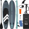 SereneLife Ultra-Light Inflatable Stand Up Paddle Board with Premium SUP Accessories - 350 lbs Capacity