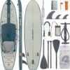 Retrospec Weekender Plus 10' Inflatable Stand Up Paddleboard Double Layer PVC iSUP Bundle w/Carrying case