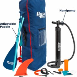 Aqua PRO Halcyon Sport Inflatable Stand-Up Paddleboard iSUP, Standard Design with Non-Slip EVA Deck, 11'