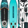 Myboat 11'6"×34"×6" Extra Wide Inflatable Paddle Board, Stand Up Paddle Board for Fishing