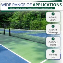 Slip Doctors Prime Coat Professional Water-Based Concrete Primer & Resurfacer - Ideal for Courts, Driveways & Parking Lots