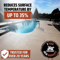 Liquid Rubber Cool Foot Deck Coating, Pale Brown, 5 Gallon
