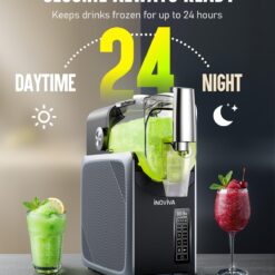 Slushie Machine, No Ice Needed, 68 oz INOVIVA Slushy Machine for Home