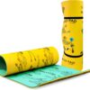 Aqua Lily Pad Original Floating Water Mat Island Float Layer FlexCore Green/Yellow Foam Raft, Made in The USA, 12 Foot