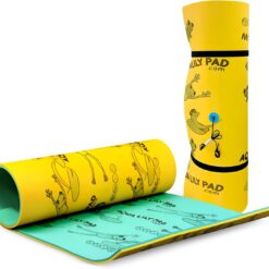 Aqua Lily Pad Original Floating Water Mat Island Float Layer FlexCore Green/Yellow Foam Raft, Made in The USA, 12 Foot