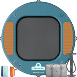 Retrospec Siesta Hammock 8' & 10' XL Inflatable Water Platform, Ocean