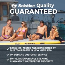 SOLSTICE 8-Person Classic Inflatable Dock, Floating Water Raft Platform, 10ft x 8ft