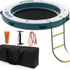Inflatable Water Hammock Floating Dock Mesh, 10FT/8FT Sunchill Float Ring Heavy Duty River Floats Lake Raft