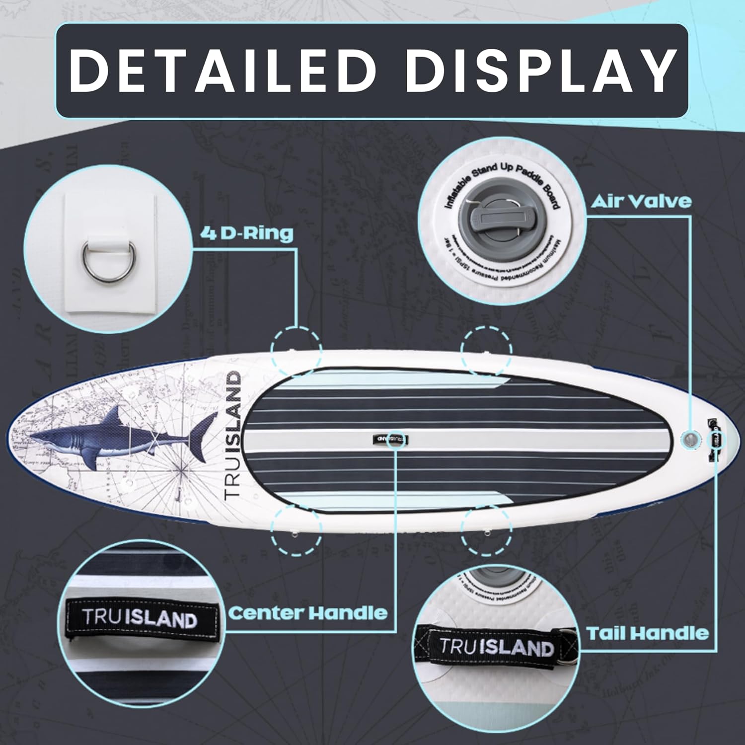 TRUISLAND Inflatable Paddle Board, Stand Up Paddle Board