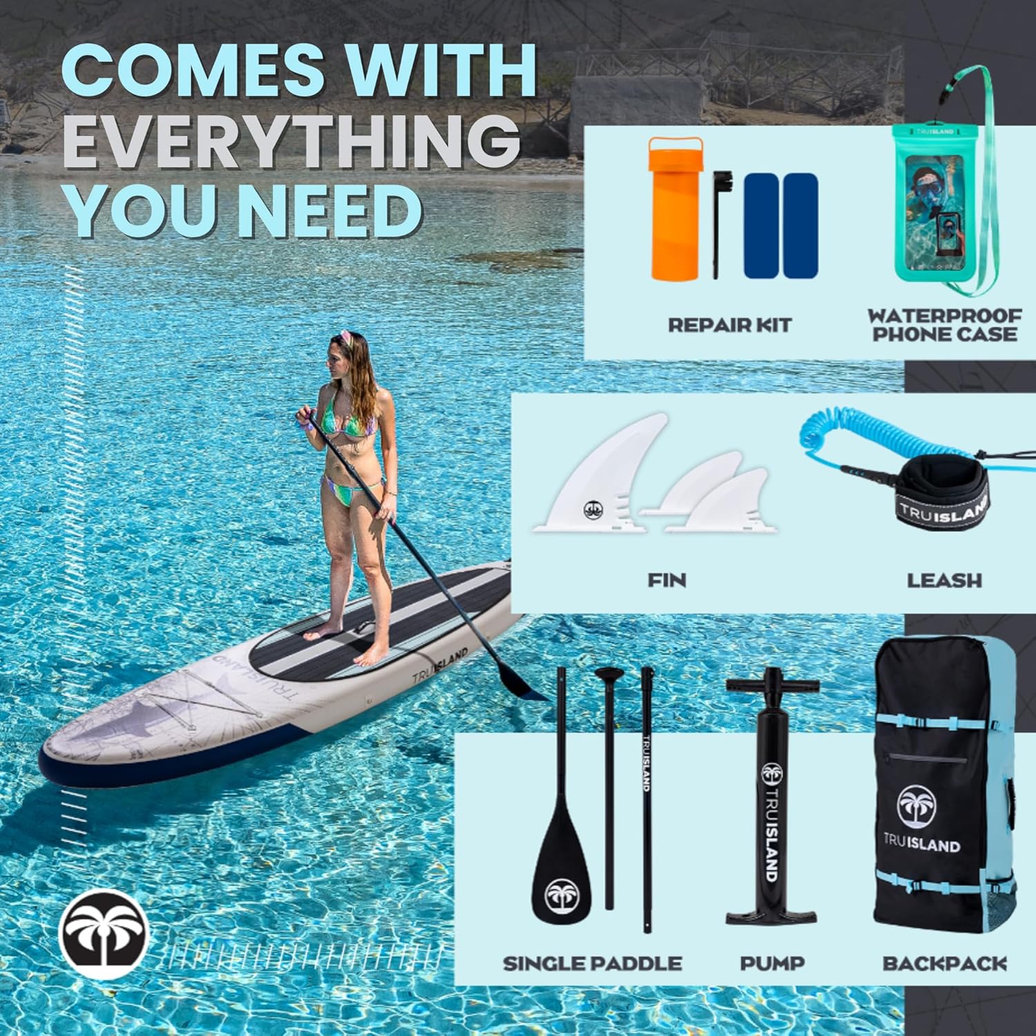 TRUISLAND Inflatable Paddle Board, Stand Up Paddle Board