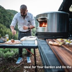 Solo Stove Pi Prime Pizza Oven Outdoor - Gas Pizza Oven Propane - Stainless Steel