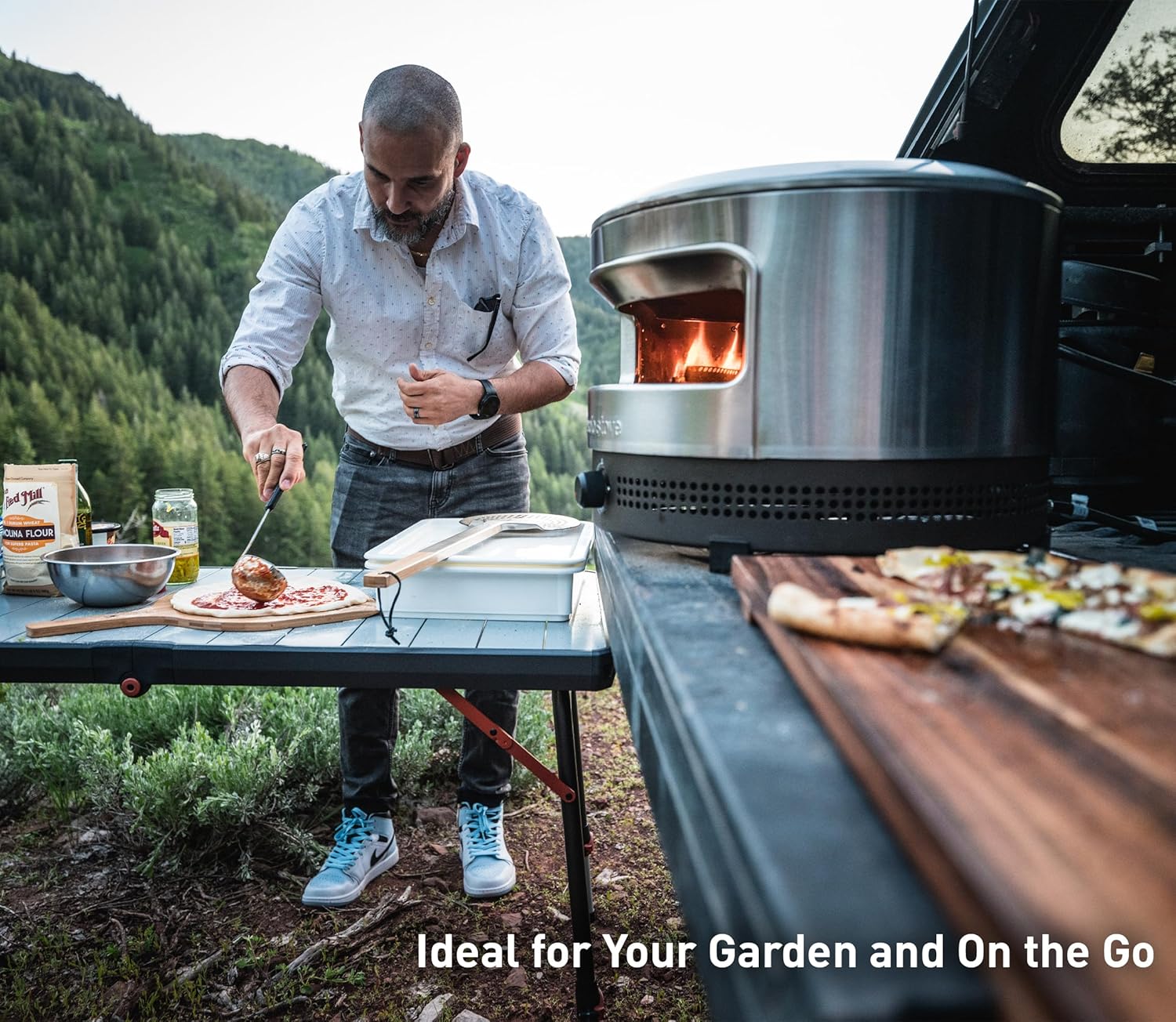 Solo Stove Pi Prime Pizza Oven Outdoor - Gas Pizza Oven Propane - Stainless Steel