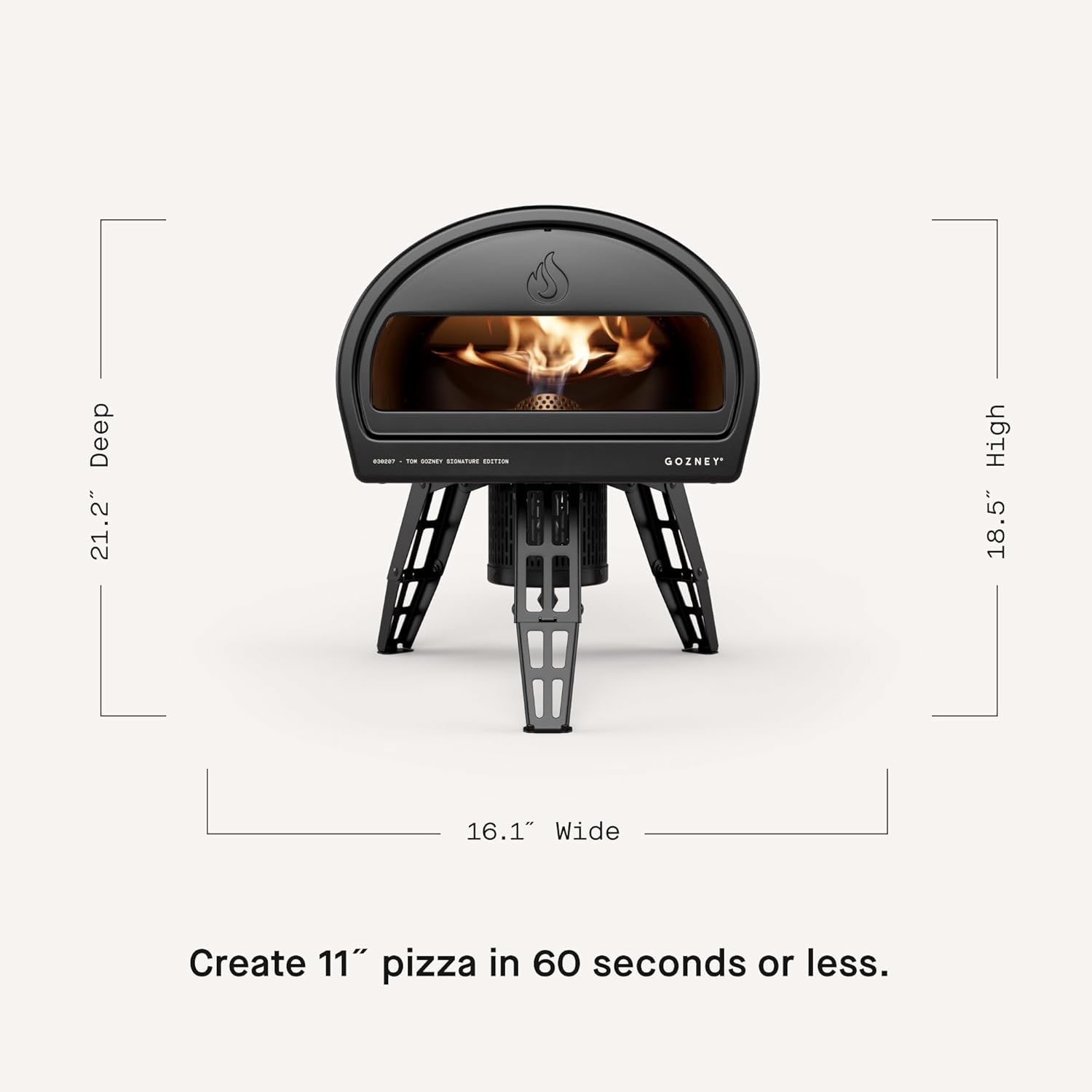 Gozney Roccbox Outdoor Pizza Oven, Black, Portable, Gas & Wood Fired, Restaurant-Grade, Black