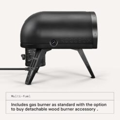 Gozney Roccbox Outdoor Pizza Oven, Black, Portable, Gas & Wood Fired, Restaurant-Grade, Black